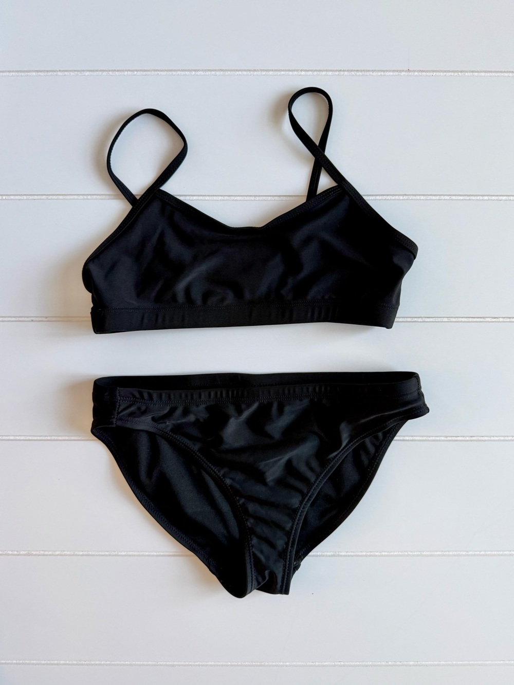 Ideology Black Kids Two-Piece Swim Bikini